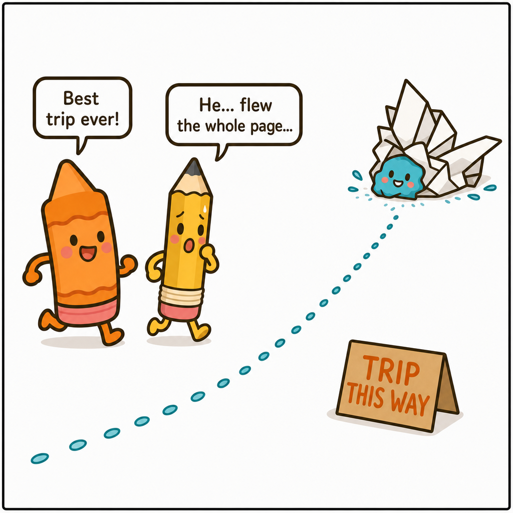 Smudge Rides The Paper Airplane — panel 4