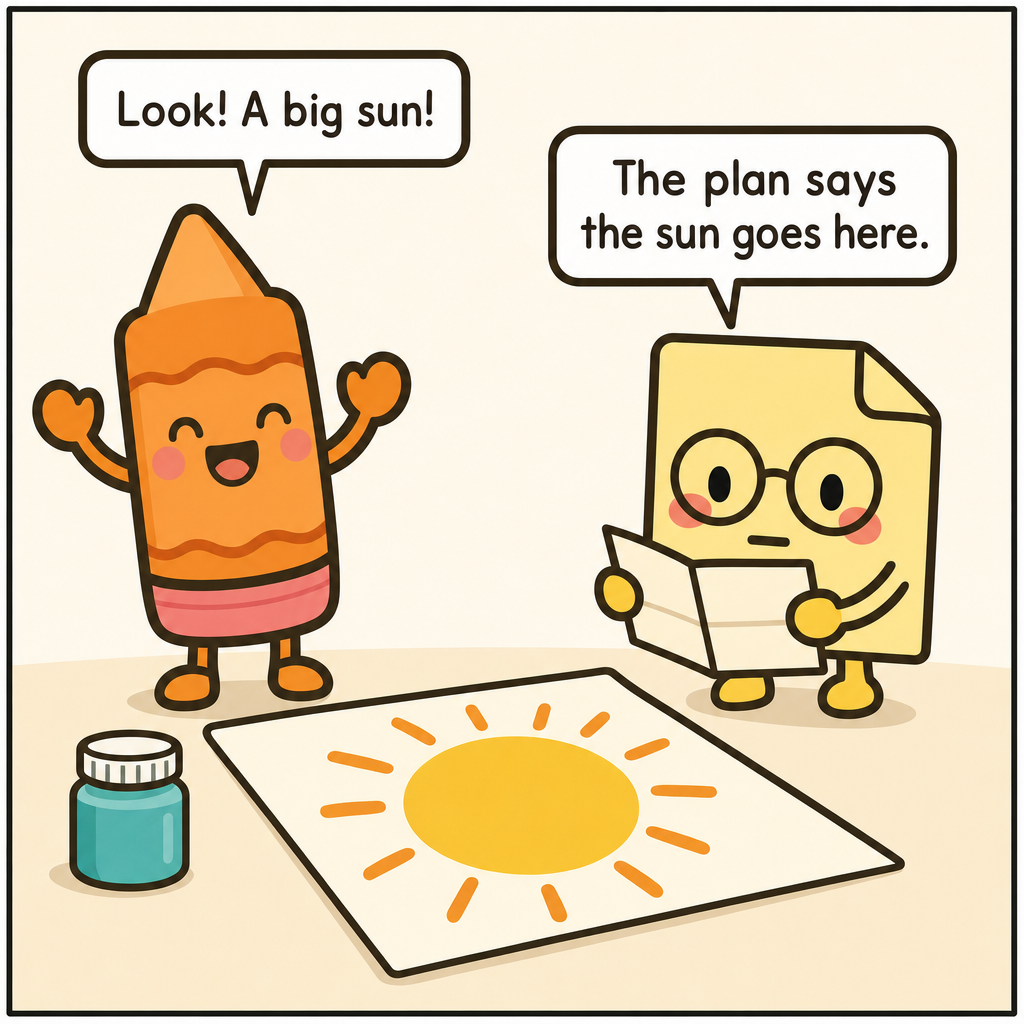 Smudge Paints The Sun — panel 1