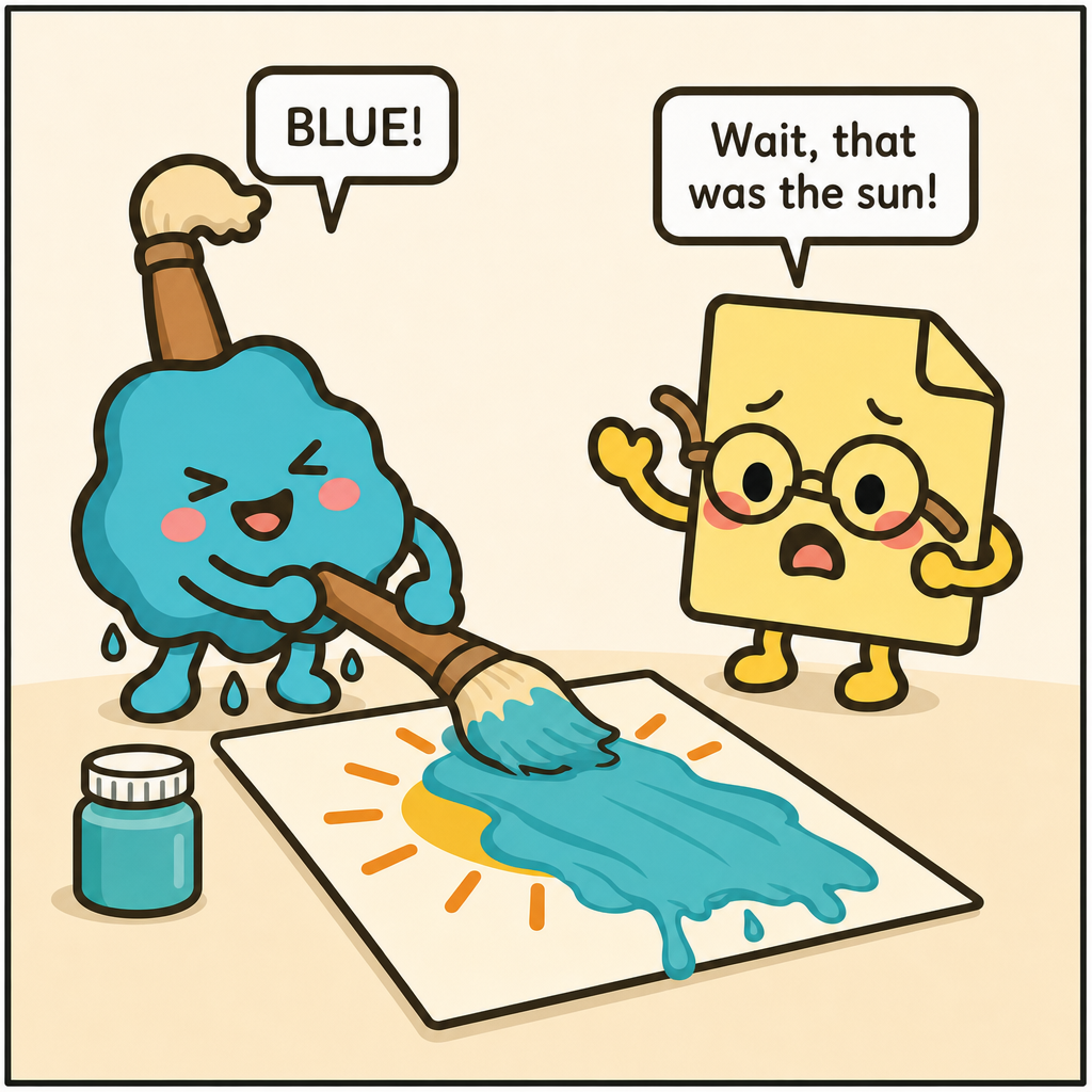Smudge Paints The Sun — panel 3