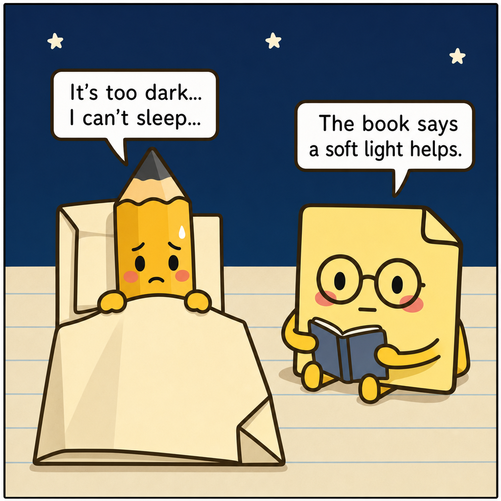 Colo Draws A Nightlight — panel 1