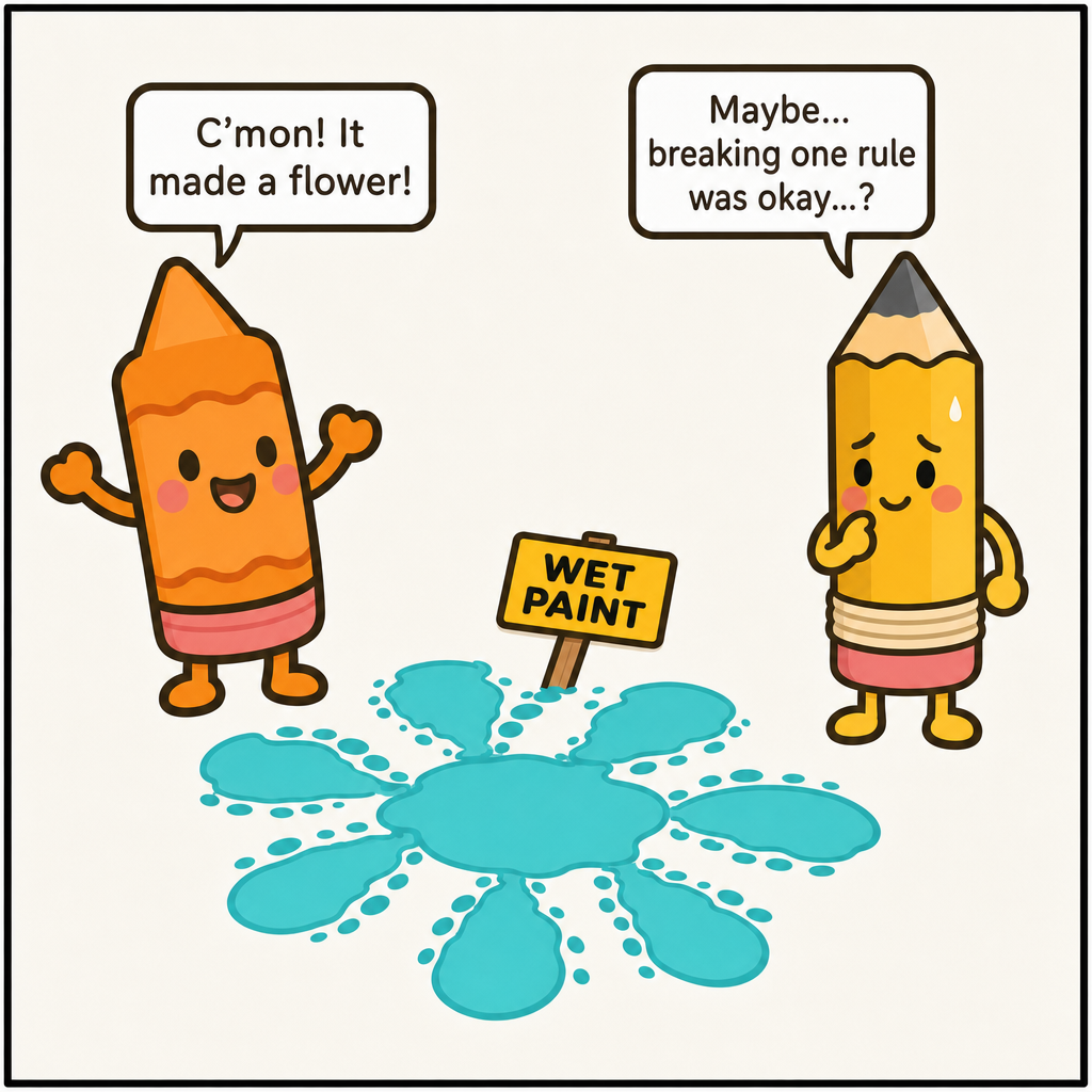 Nobody Steps On The Wet Paint — panel 4