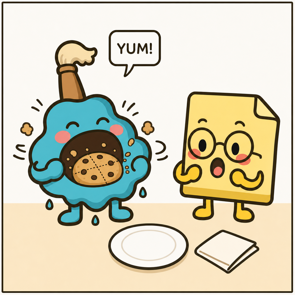 Sticky Splits The Last Cookie — panel 3
