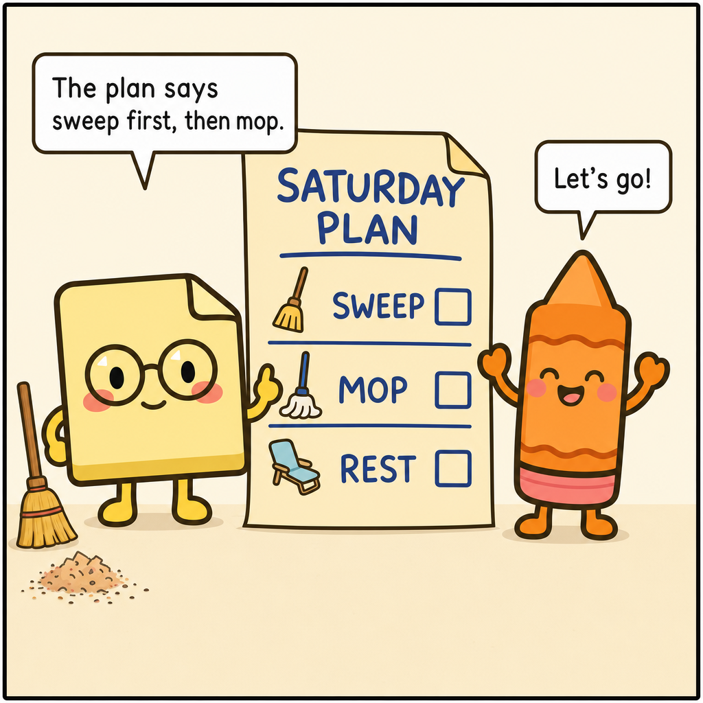 Smudge Mops The Whole Weekend — panel 1