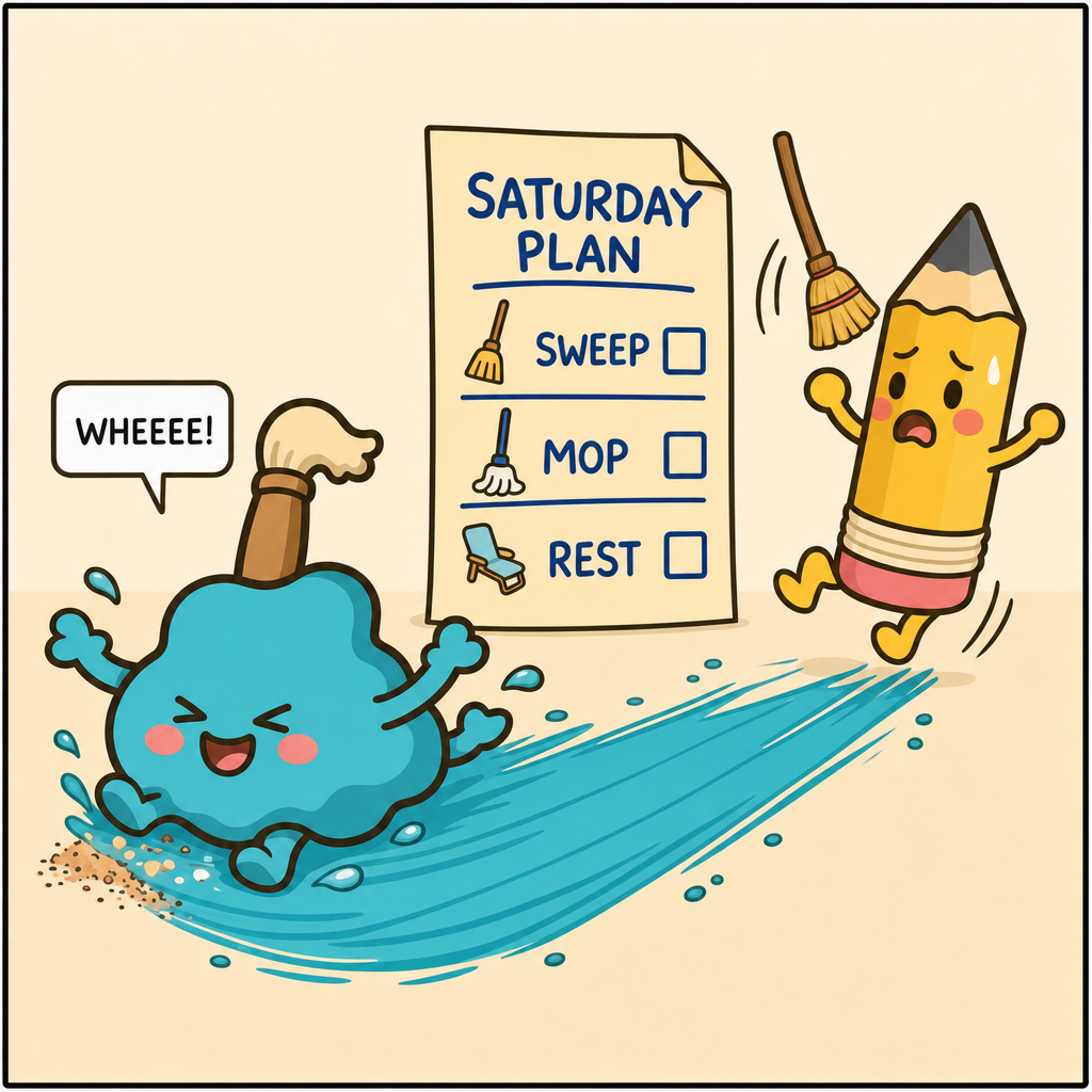 Smudge Mops The Whole Weekend — panel 3