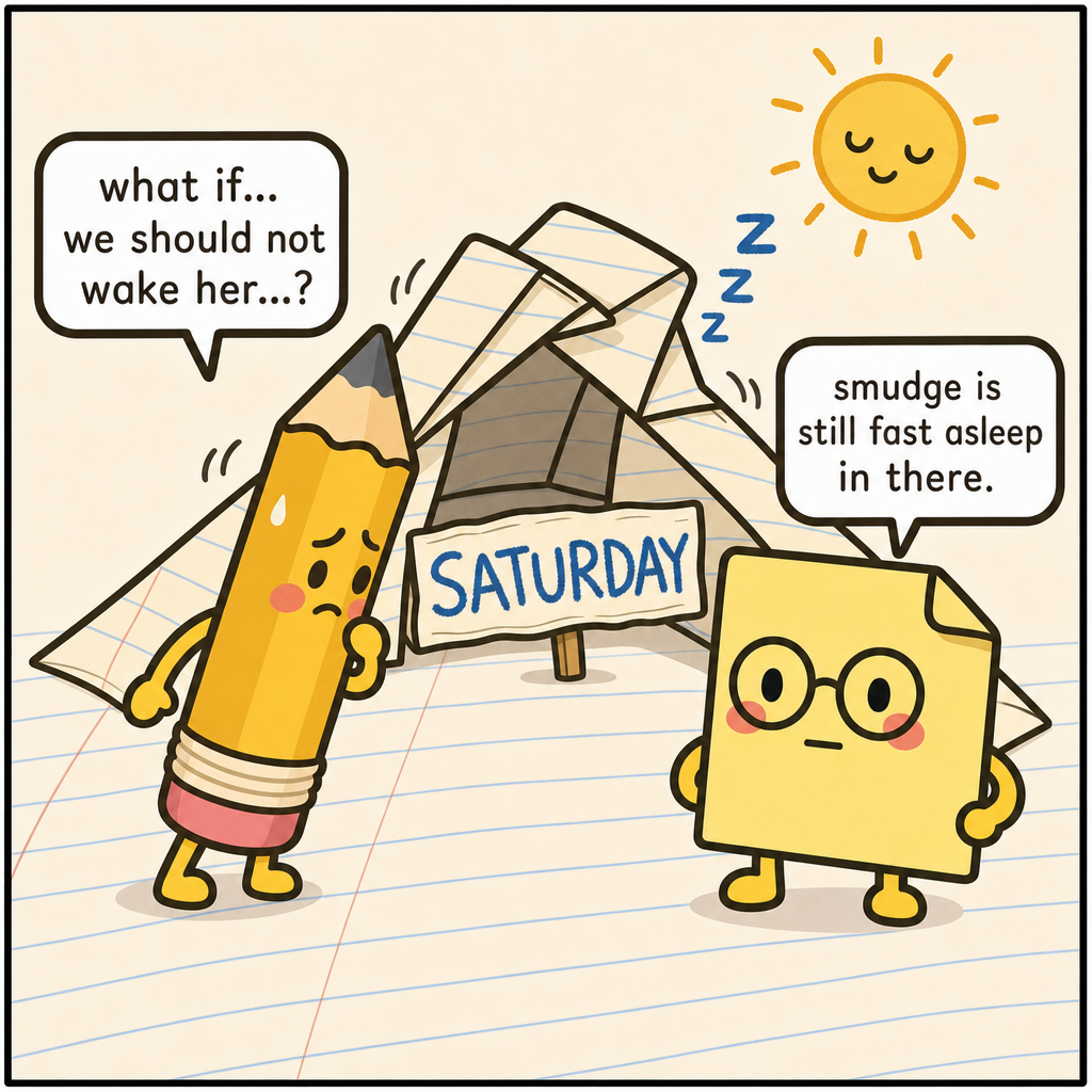 Smudge Sleeps In On Saturday — panel 2