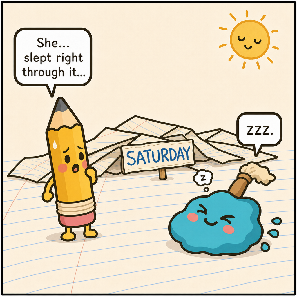 Smudge Sleeps In On Saturday — panel 4